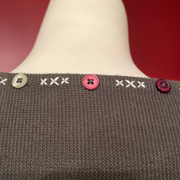 EUC Christopher & Banks olive green for zip cardigan - Picture 8 of 14